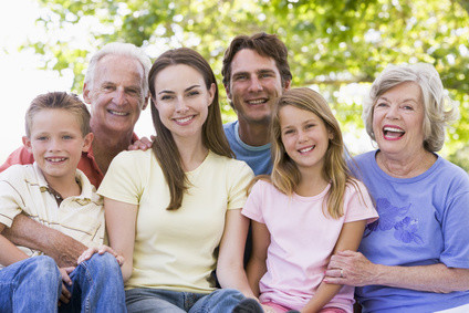 Extended family outdoors smiling Children, Families, Family, Generations, Grandchildren, Grandparents, Parents, 20s, 30s, 70s, Brother, Caucasian, Child, Couple, Dad, Daughter, Father, Female, Girl, Group, Horizontal, Lifestyle, Male, Man, Mid Adult, Middle Age, Middle Aged, Multi Generation Group, Old Age, People, Senior, Seventies, Thirties, Twenties, Woman, Young Adult, Young Girl, Young Man, extended, outdoors, outside, park, countryside, happy